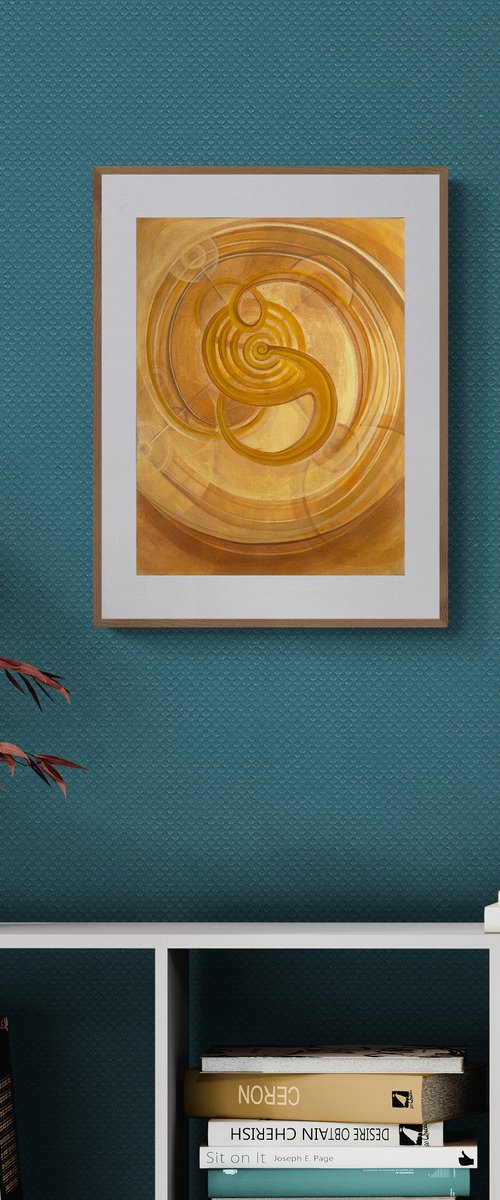 Golden Grounding 4 by Marija Stojkovic