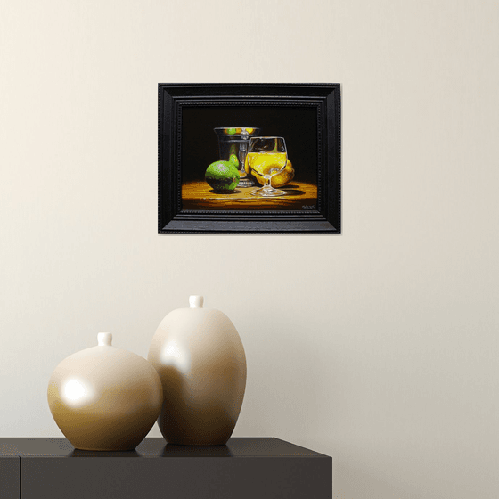 Silver lime and lemon