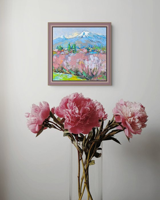 Pink Orchards, Snowy Summit