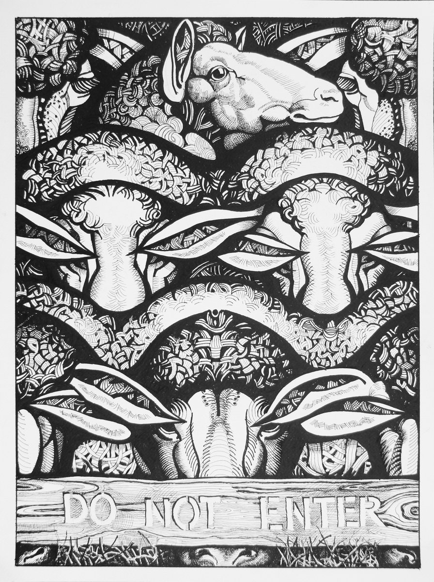 Graphic Drawing , Censorship By Yaroslav Kurbanov, 20 X 28, Artwork For Sale On Artfinder