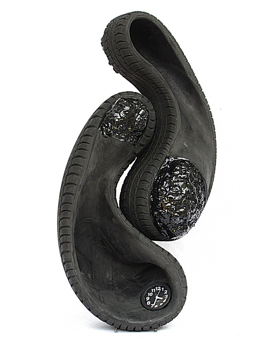 Still Life Sculpture By Antonio Mele, 18 X 35, Full Time Empty Time, Original Artwork