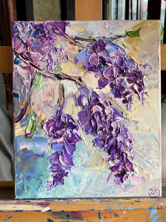 Wisteria Blossoms – Textured Floral