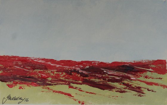 Landscape with red