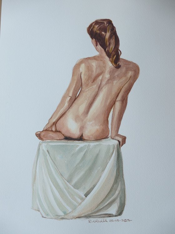 Seated female nude
