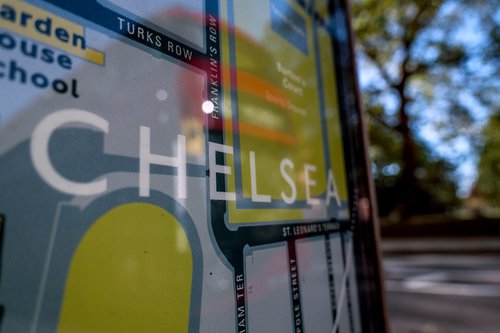Chelsea Bus Summer 1/20  12"X8" by Laura Fitzpatrick