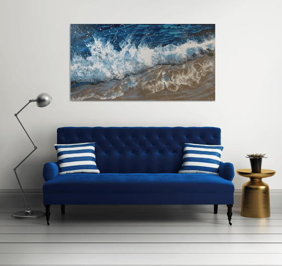 “Ocean waves” Extra Large Painting