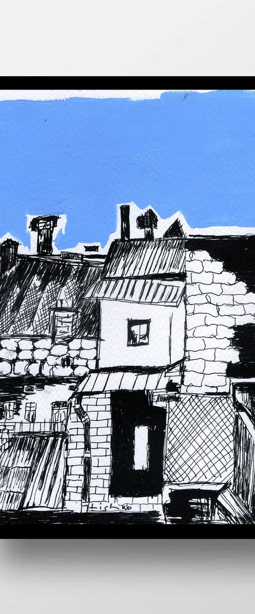 Houses 21*15 CM / 8,26*5,90 INCH by V. Lishko