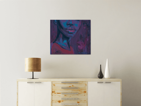 Afrocentric Dopamine Art — Purple