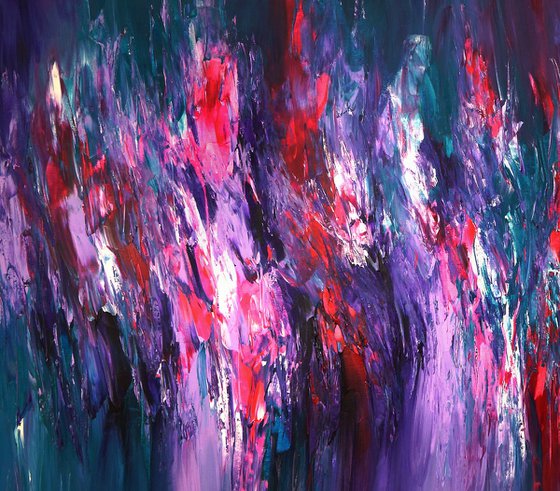 Magenta Turquoise Abstraction XXL 1