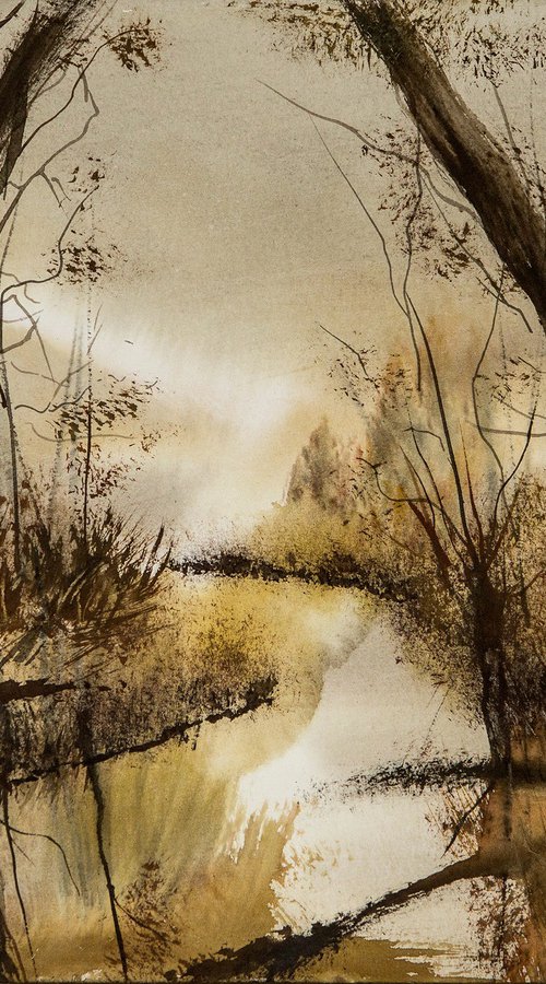 Autumn river by Aneta Gajos