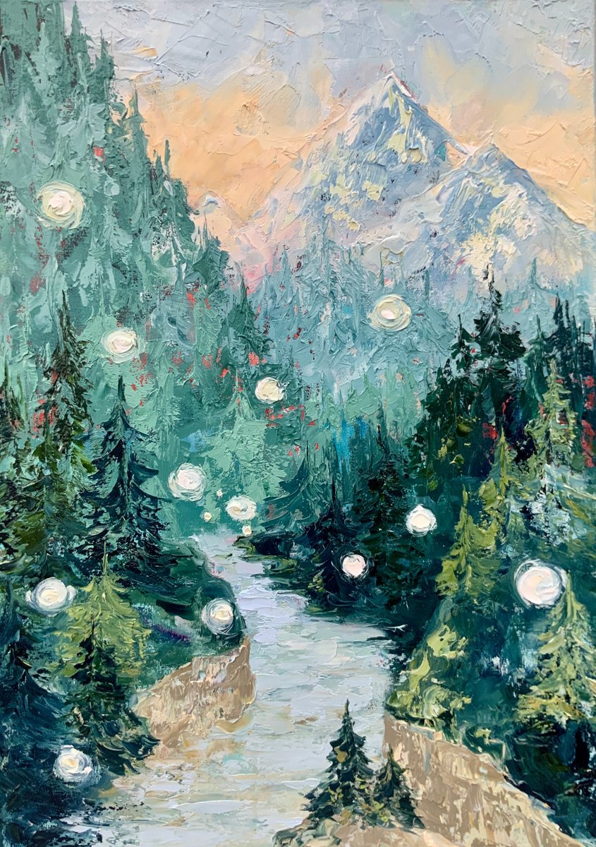 Lanterns Of The Sierra Nevada By Alexandra Jagoda (Ovcharenko), 20 X 28, Artwork For Sale On Artfinder