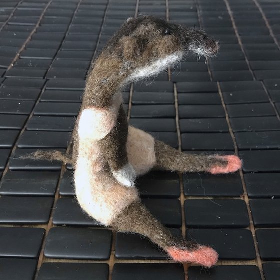 Bolchoï, felted wool shrew