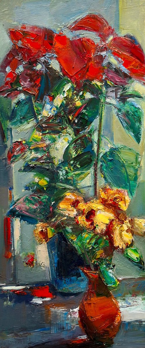 Crimson and Gold Symphony by Matevos Sargsyan