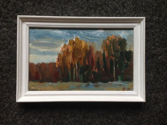 Comission painting Autumn trees