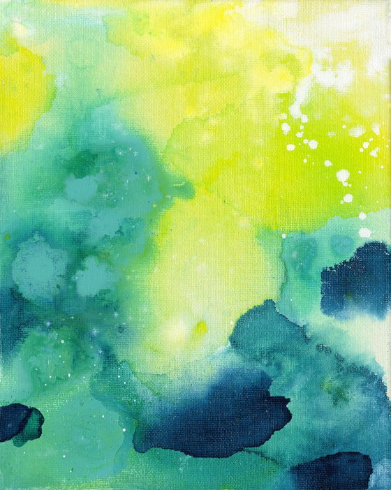 Magical Tranquility -  Minimal Abstract Painting  by Kathy Morton Stanion