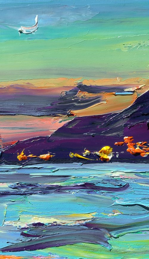Evening Shore by Helen Shukina