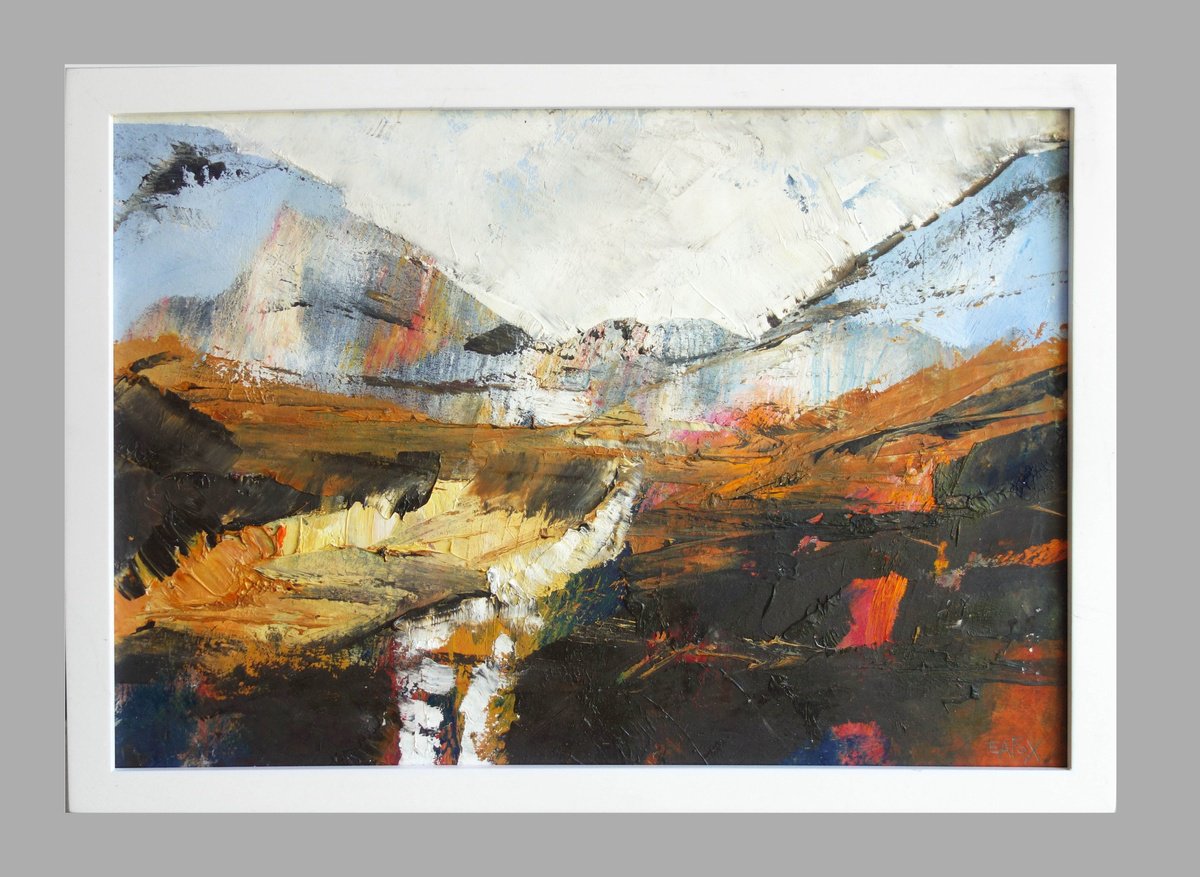 Autumn Waterfall By Elizabeth Anne Fox, 18 X 13, Artwork For Sale On Artfinder