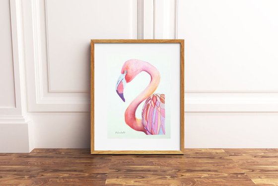 Pink flamingo