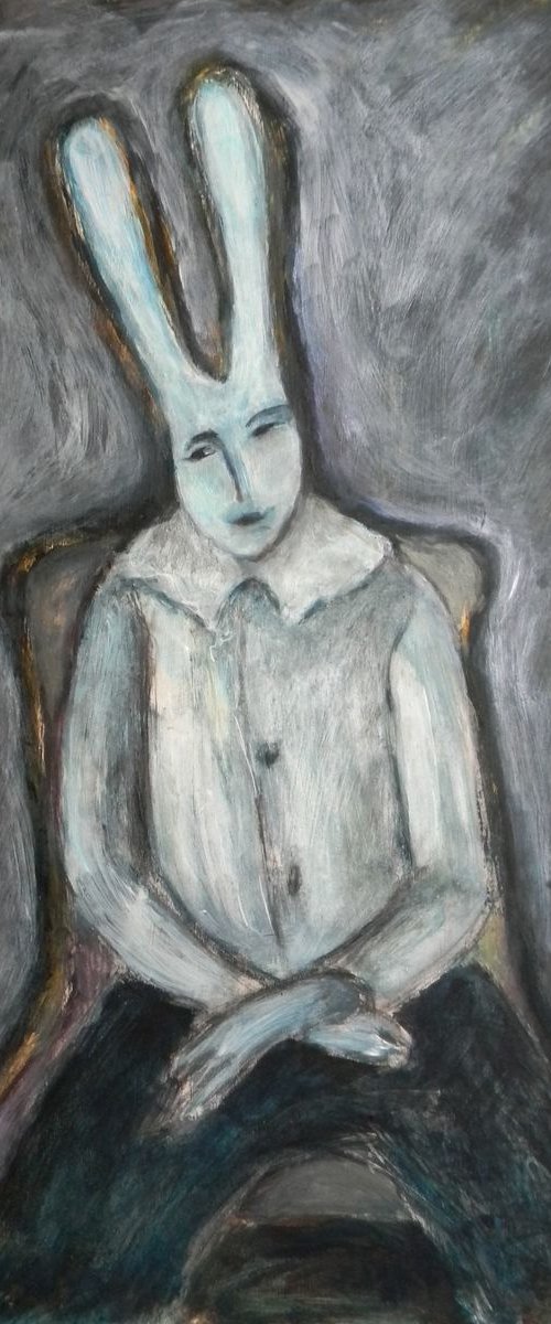 A Boy in a Blue Shirt by Lu Sakhno