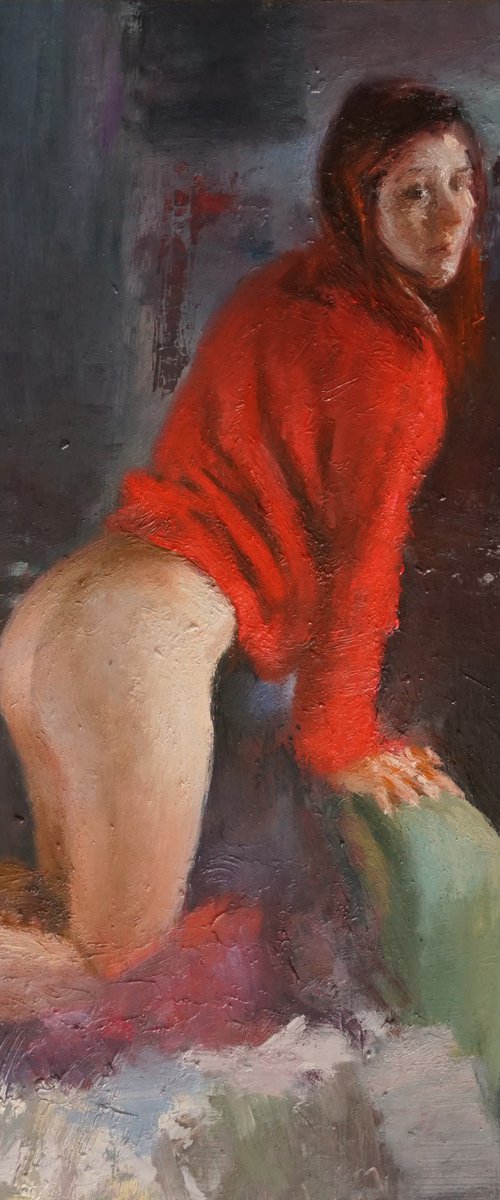Red sweater by Manuel Leonardi