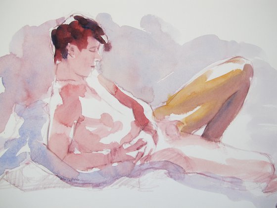 reclining male nude