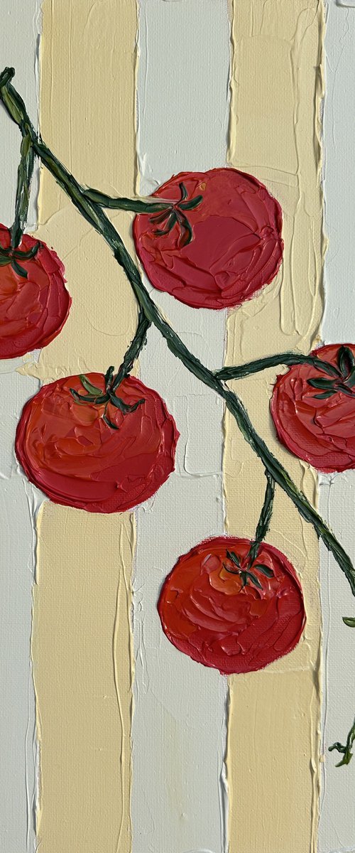 Sunlit tomatoes by Guzaliya Xavier
