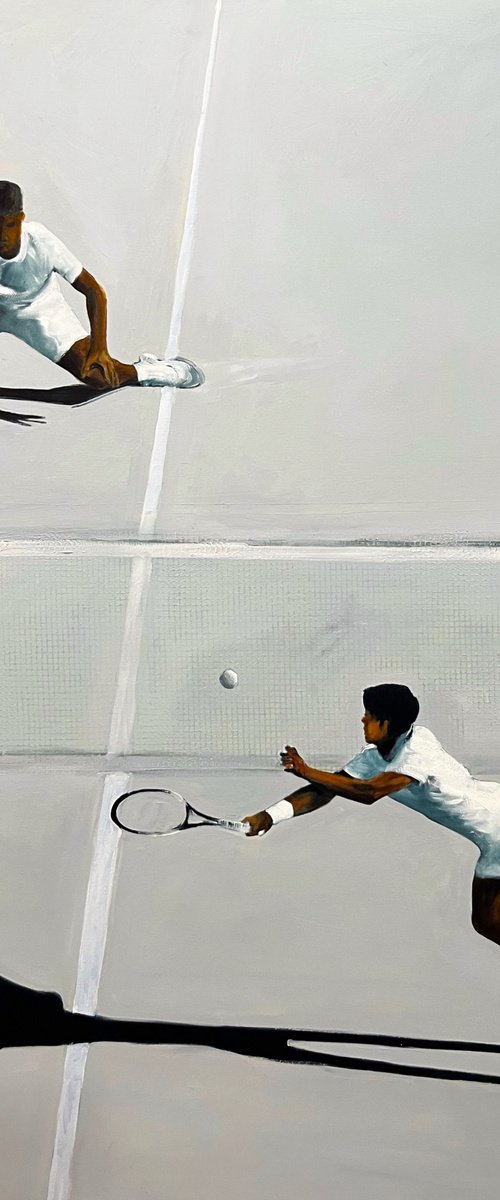 Out of the line. Tennis 5 by Romuald Mulk Musiolik