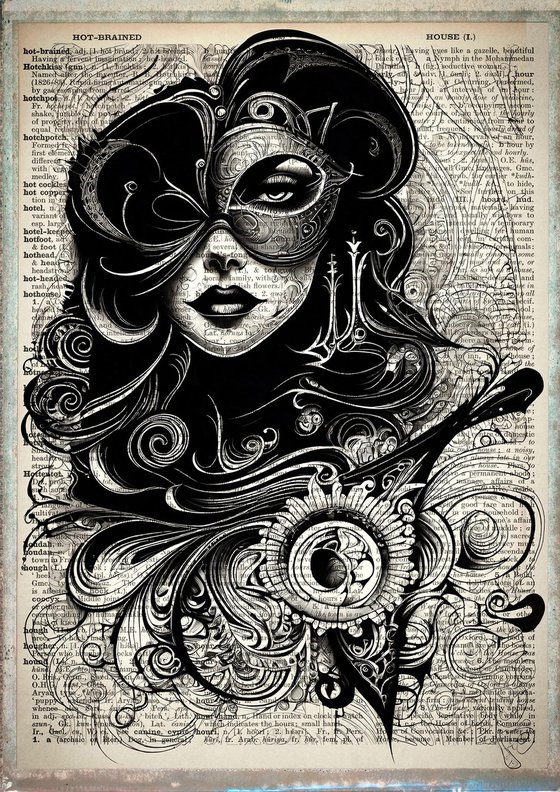 Venetian Petal Passion: Masked Muse