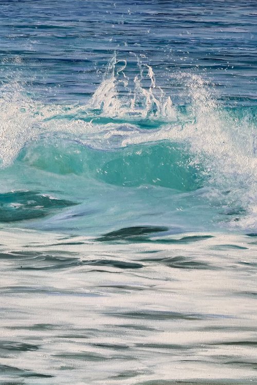 A turquoise wave by Aflatun Israilov