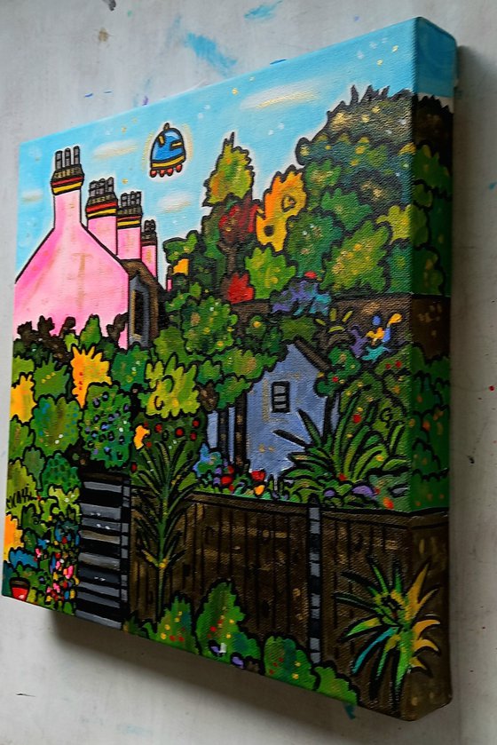The back garden in Forest Hill, London