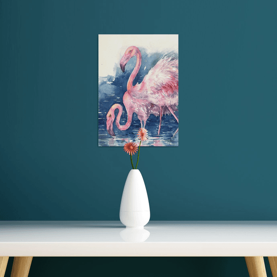 Flamingo Reflections