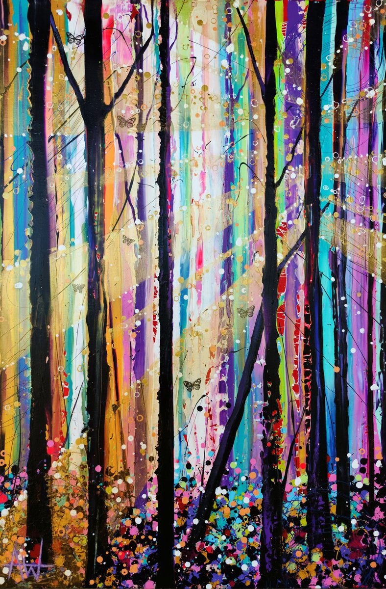 The Enchanted Forest By Angie Wright, 31 X 47, Artwork For Sale On Artfinder