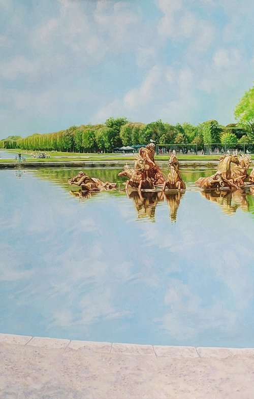 Reflection of the air of Versailles. Apollo's Fountain by Natalia Sidorina