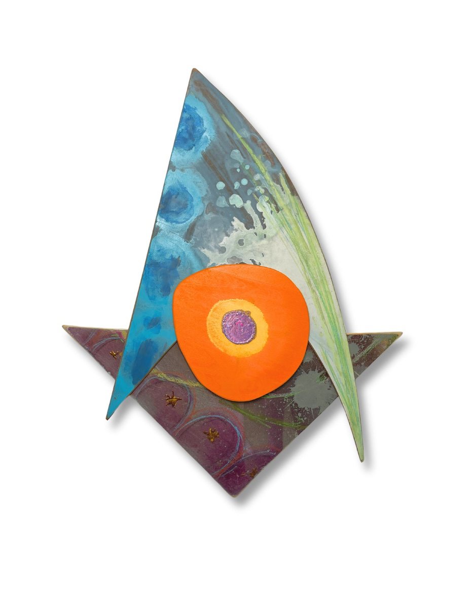 Organic Abstract Sculpture By Kimberlee Rocca, 24 X 30", Chromatic Cytoplasm, Original Artwork