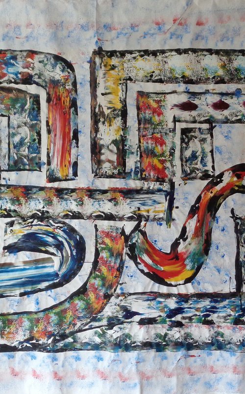 abstract-painting by Heinz Theuerkauf
