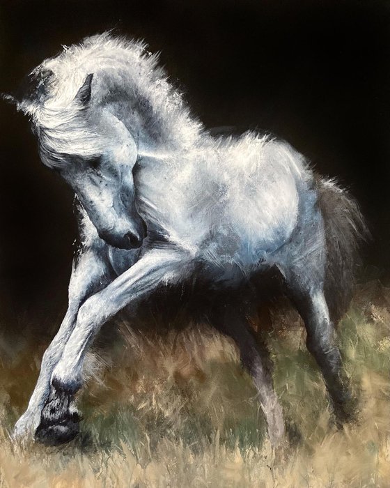 High Horse original acrylic painting