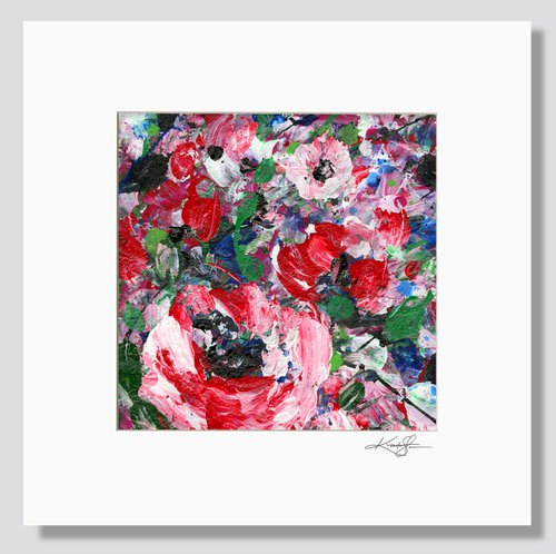 Floral Melody 33 - Floral Abstract Painting on Fabric by Kathy Morton Stanion by Kathy Morton Stanion