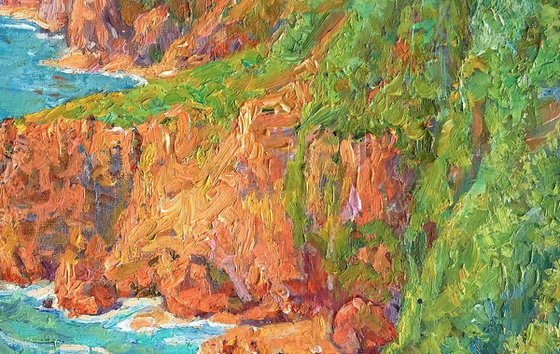 Cliffs Above the Turquoise Sea