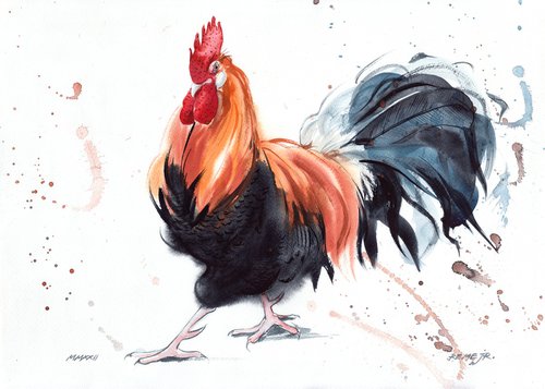 Bird CCLIII - Rooster by REME Jr.
