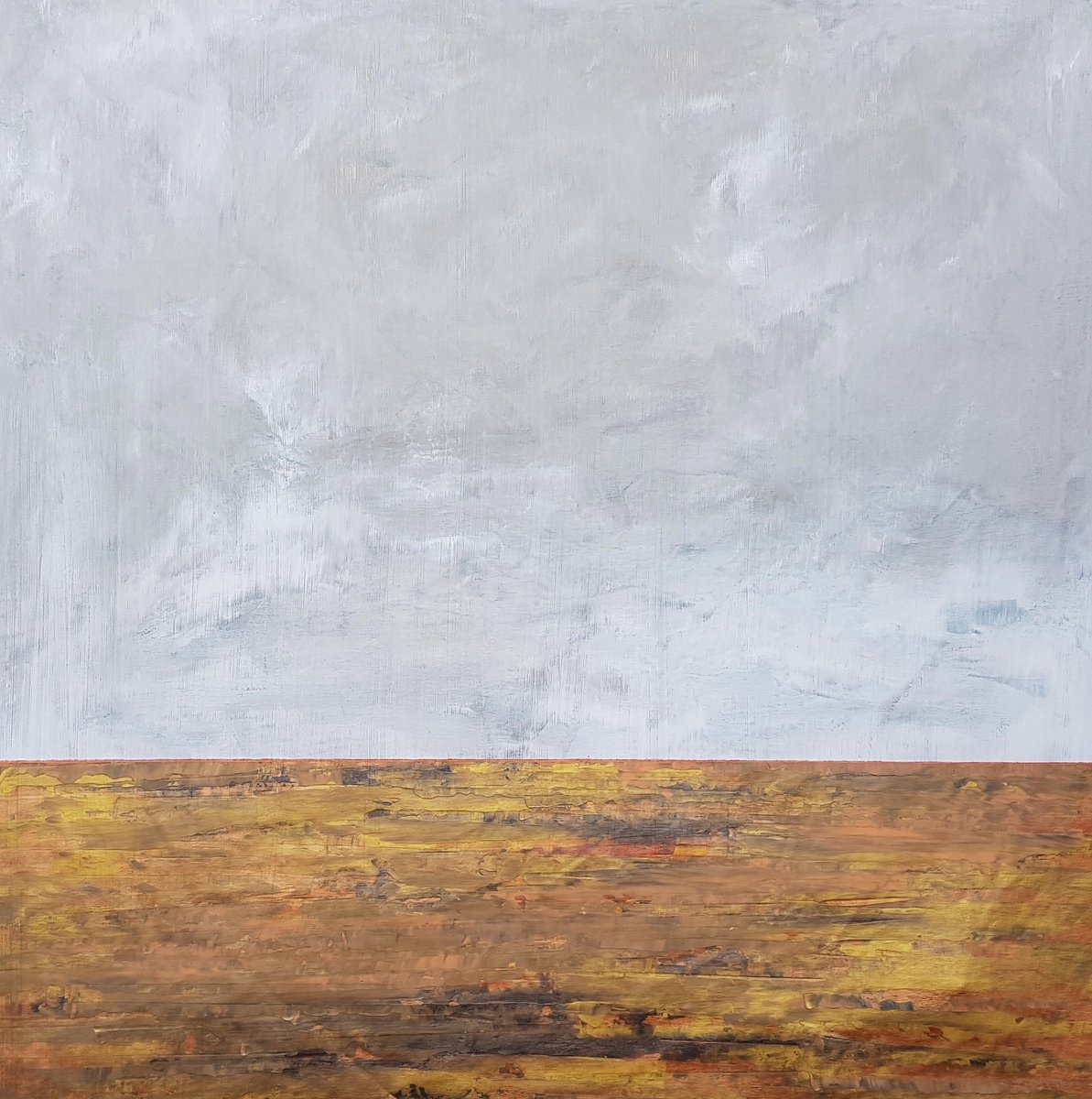 Abstract Landscape Acrylic Painting By Ivana Olbricht, 39 X 39, Under The Surface No.10, Original Artwork