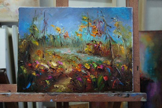 Golden Autumn, Landscape painting