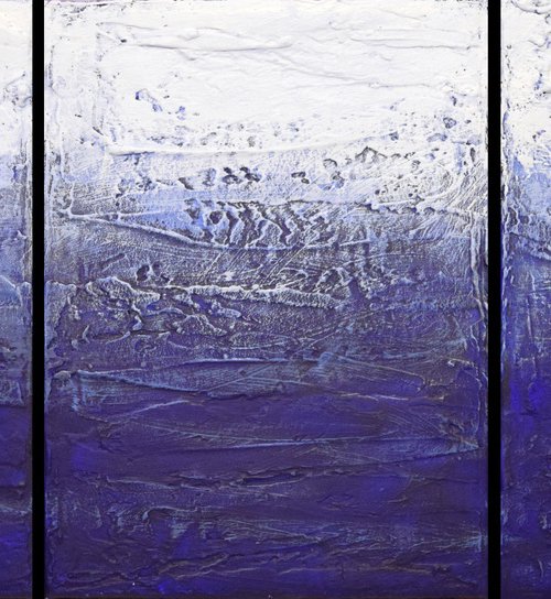 Ultramarine Triptych" gift 3 panel canvas by Stuart Wright