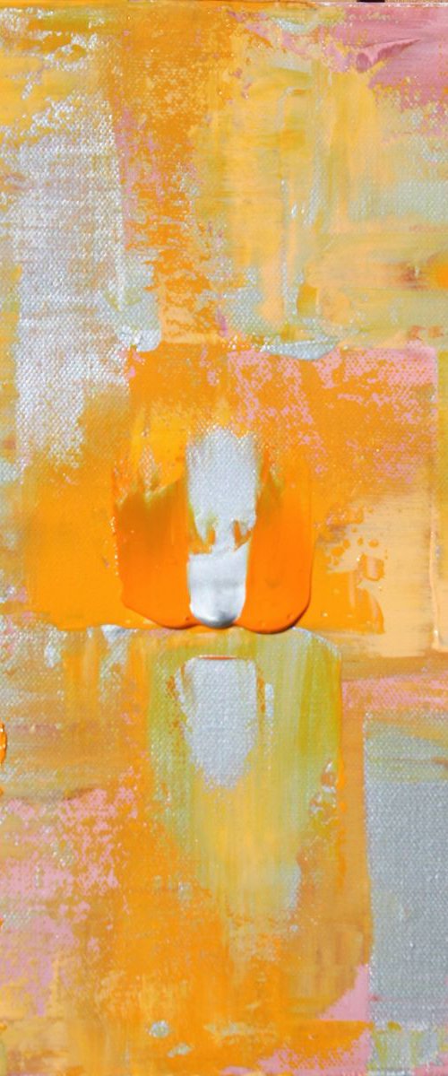 Abstract Mauve Silver Orange Concept by Robert Lynn