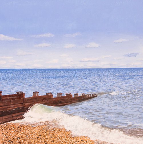 Breakwater. 8 x 8” by Christopher Witchall