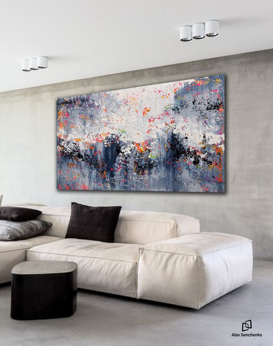 200x120cm. / Abstract painting / Abstract 1244