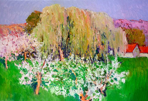 Willows and Spring Trees by Suren Nersisyan