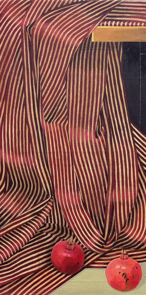 A love of pomegranates and silk by Kseniya Berestova