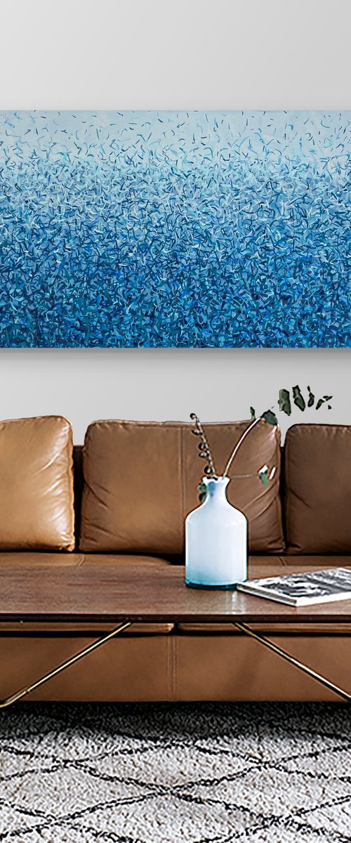 Bronte Water Dance 152 x 61cm acrylic on canvas by George Hall