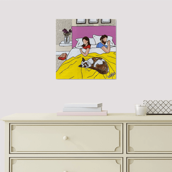 Cat Capers Bedtime 30cm x 30cm