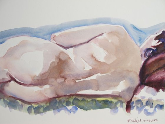 reclining female nude